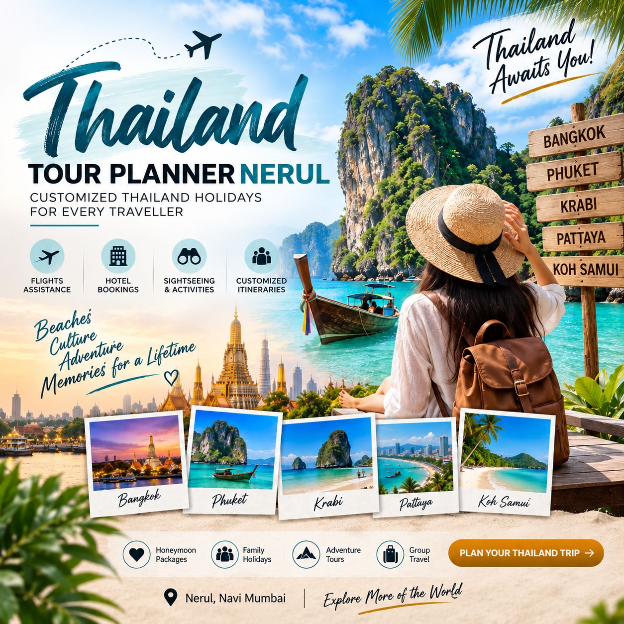 Thailand tour planner Nerul